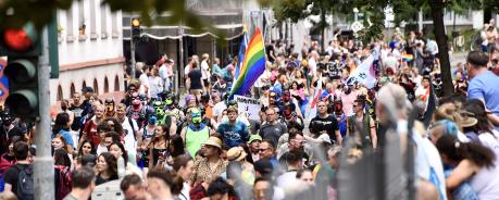 Teilnehmende der CSD-Parade 2022