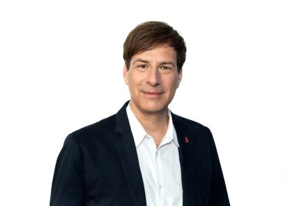 Porträtfoto von Holger Wicht, Pressesprecher der Deutschen Aidshilfe.