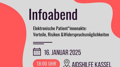 Sharepic mit Informationen zum Workshop zur ePA